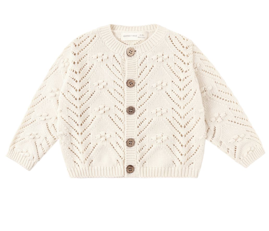 KNIT CARDIGAN + BLOOMER SET | NATURAL
