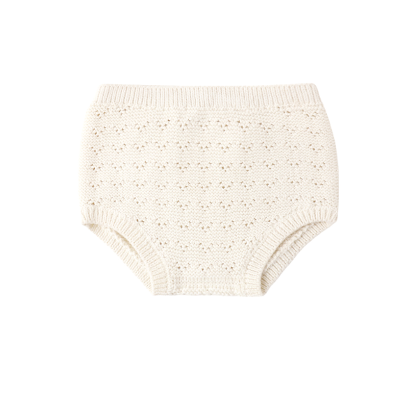 KNIT CARDIGAN + BLOOMER SET | NATURAL