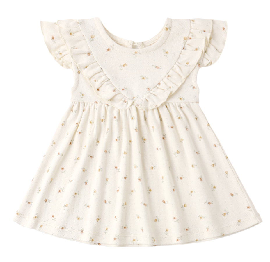 SLEEVELESS RUFFLE V DRESS | PETIT FLEUR