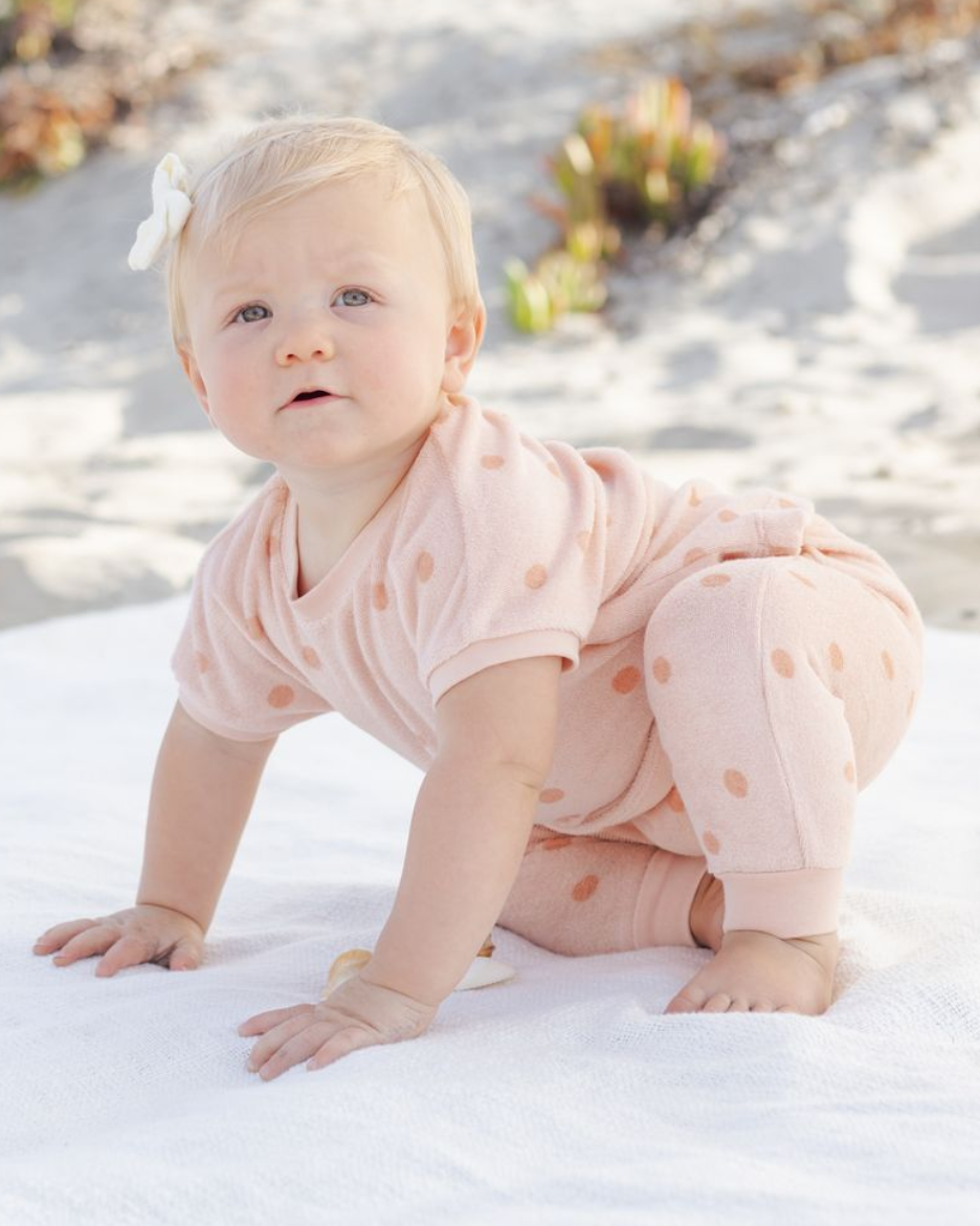 TERRY TEE + PANT SET | POLKA DOT