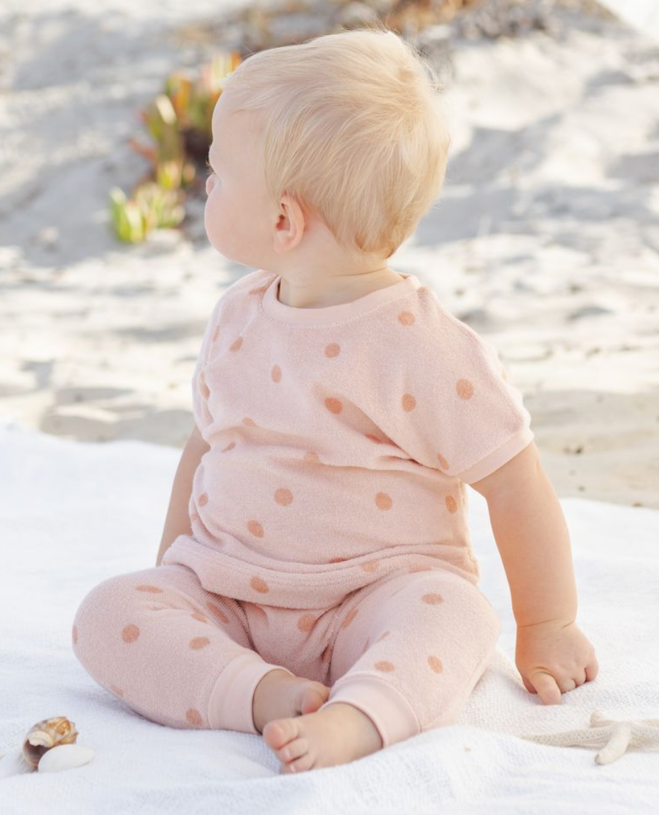 TERRY TEE + PANT SET | POLKA DOT