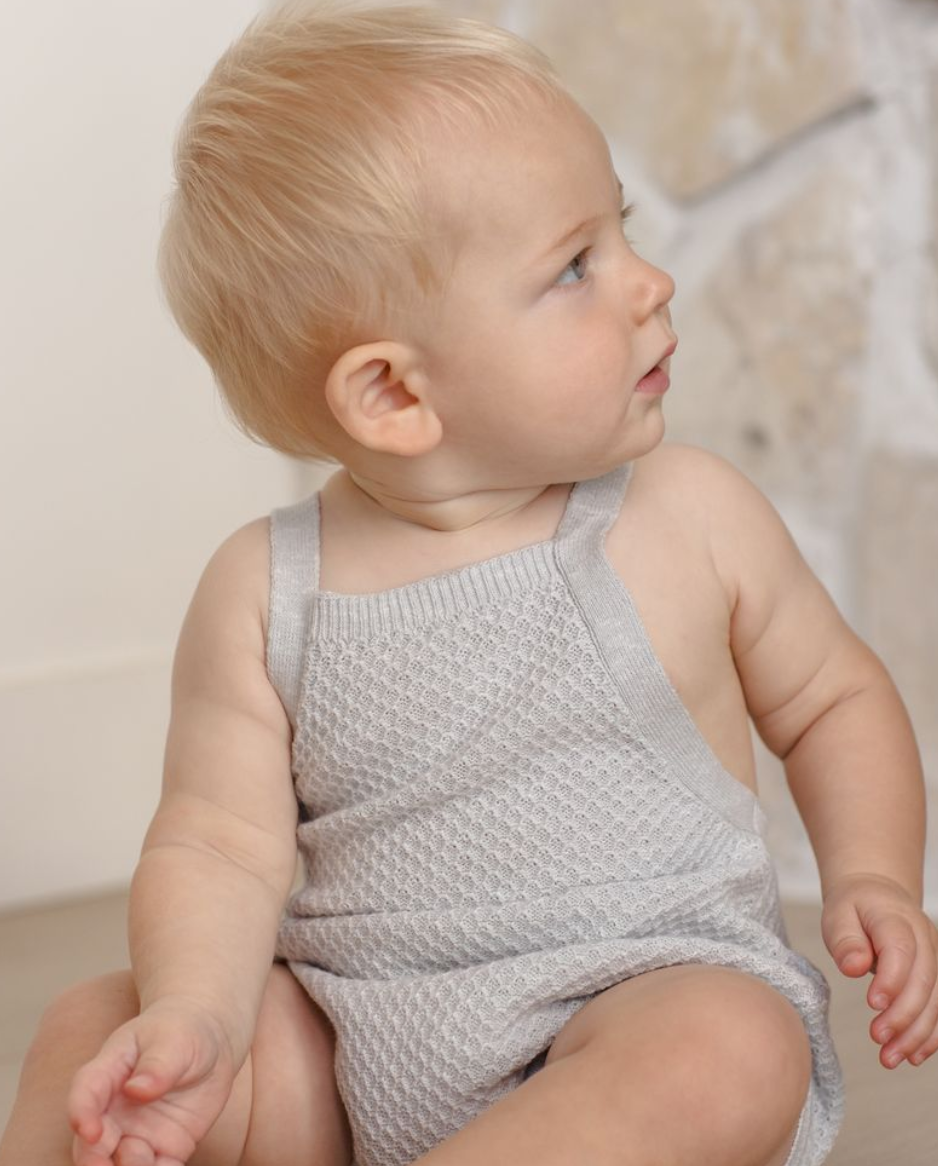 CALEB KNIT SHORTALL | HEATHERED SKY