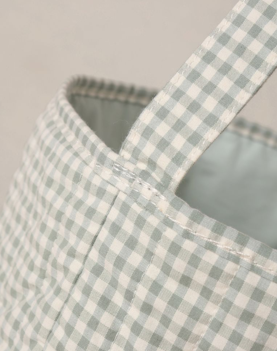 EASTER BASKET | EUCALYPTUS CHECK