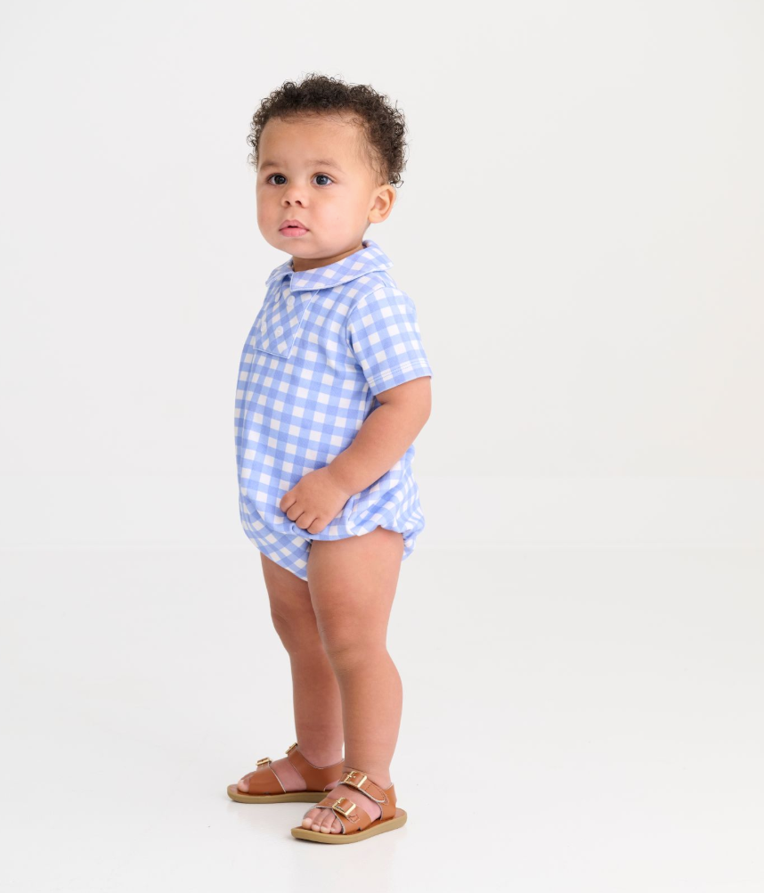 Benny Bubble- Park City Periwinkle Gingham