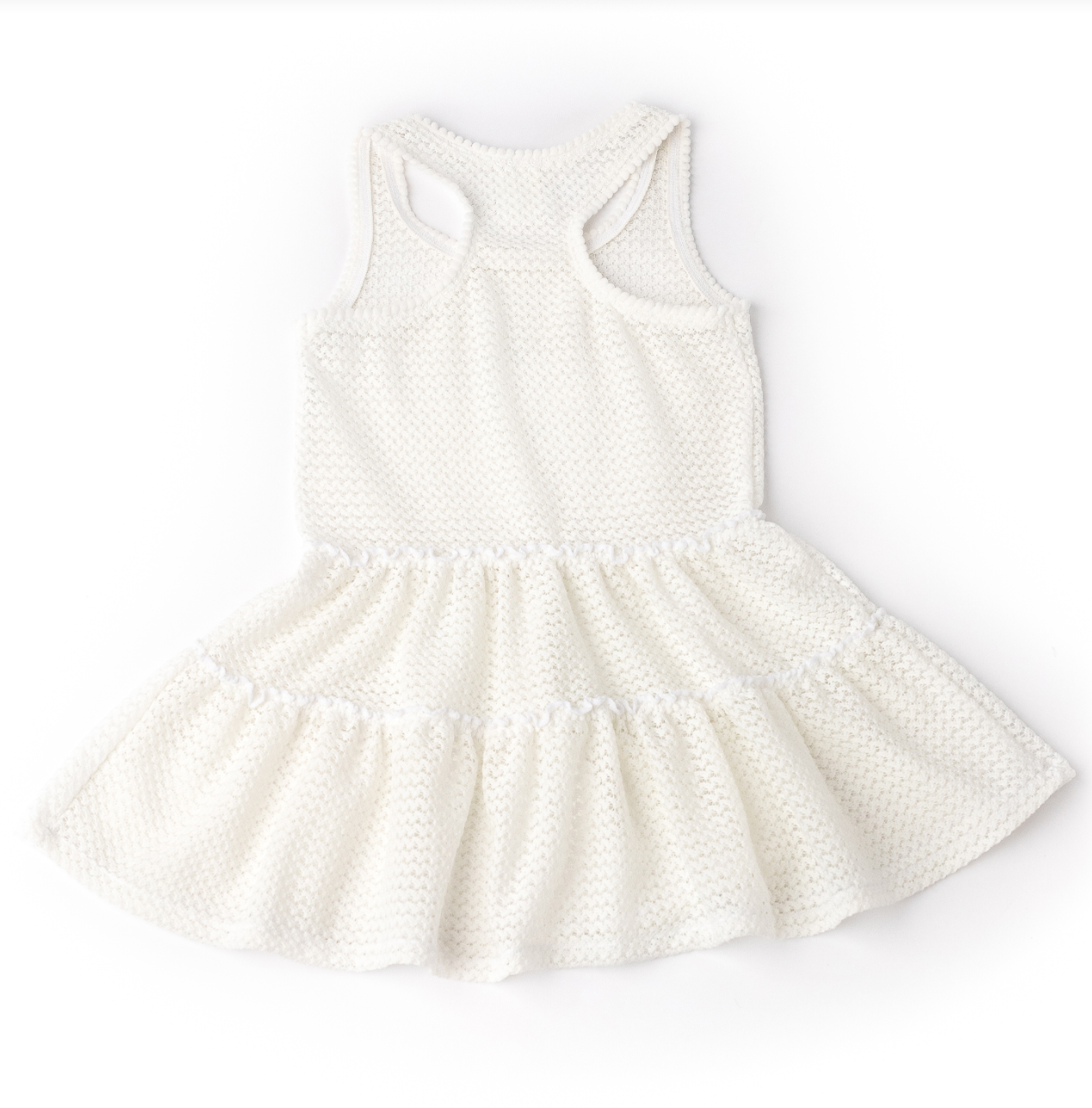 White Crochet Tank Coverup