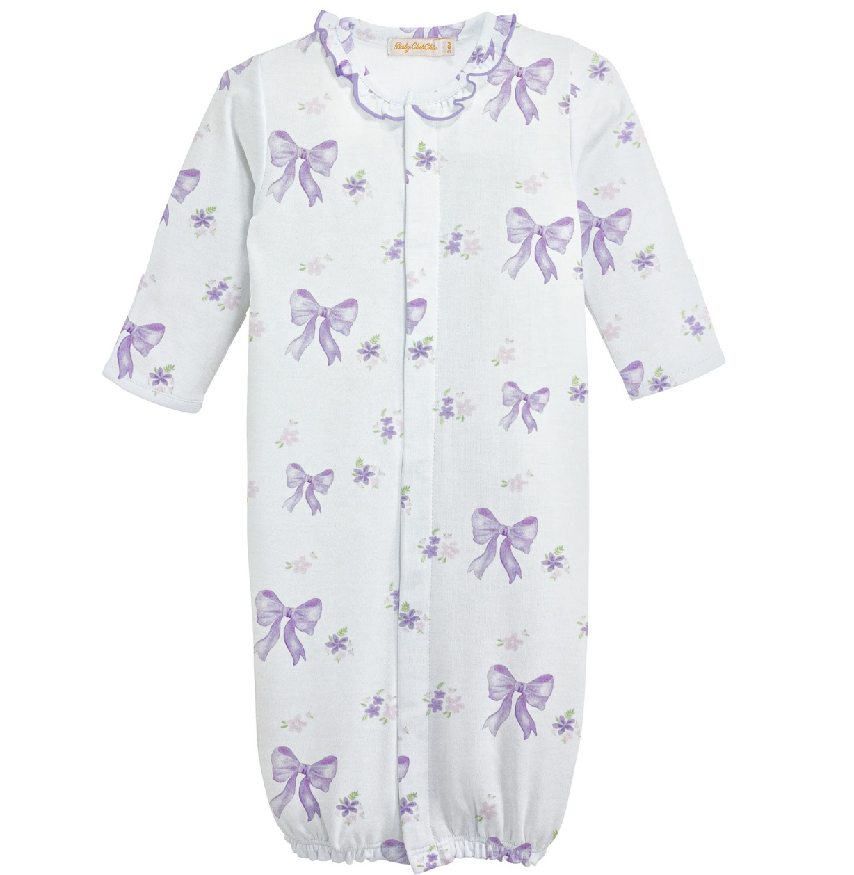 Lavender Bows Ruffle Conv. Gown