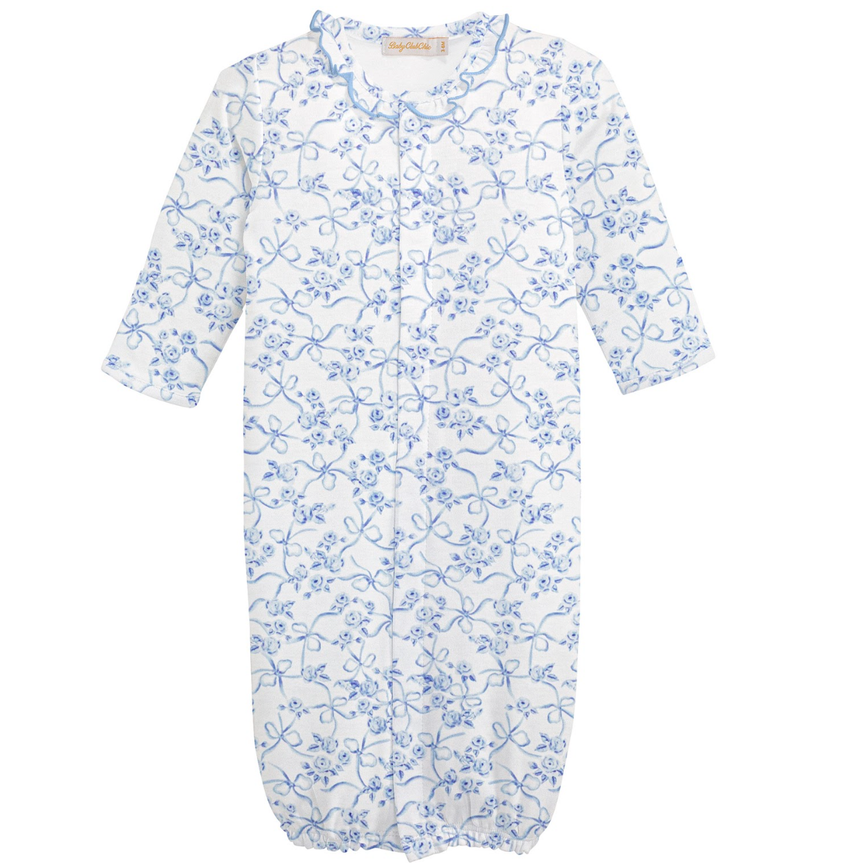 Blue Romantic Toile Conv. Gown