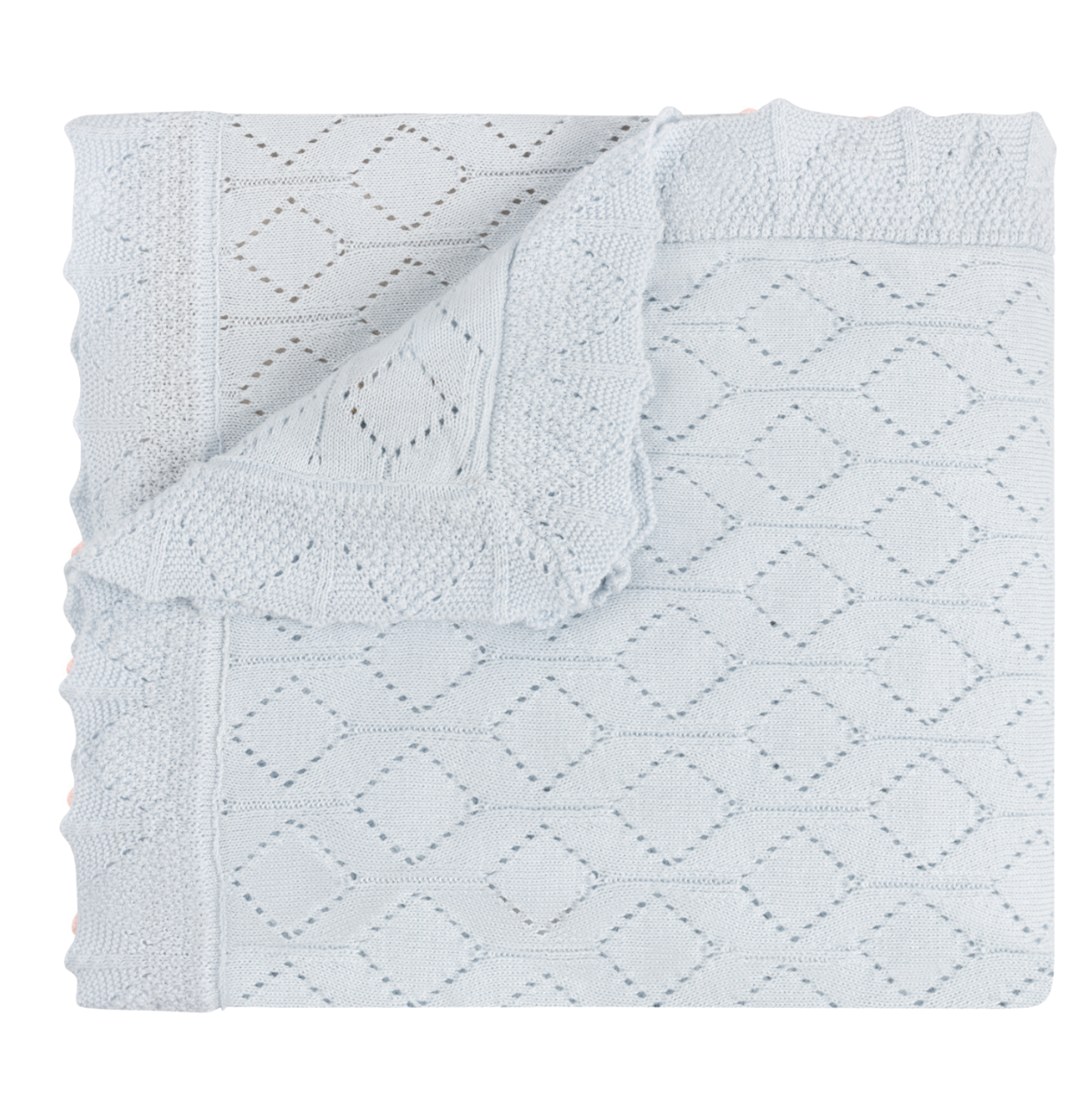 Lux Pointelle Knit Blanket