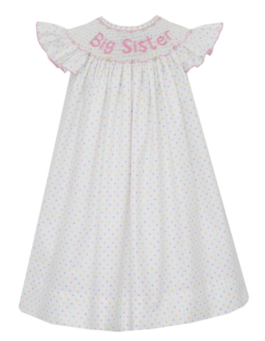 Big Sister Multi Dot Bishop Dress