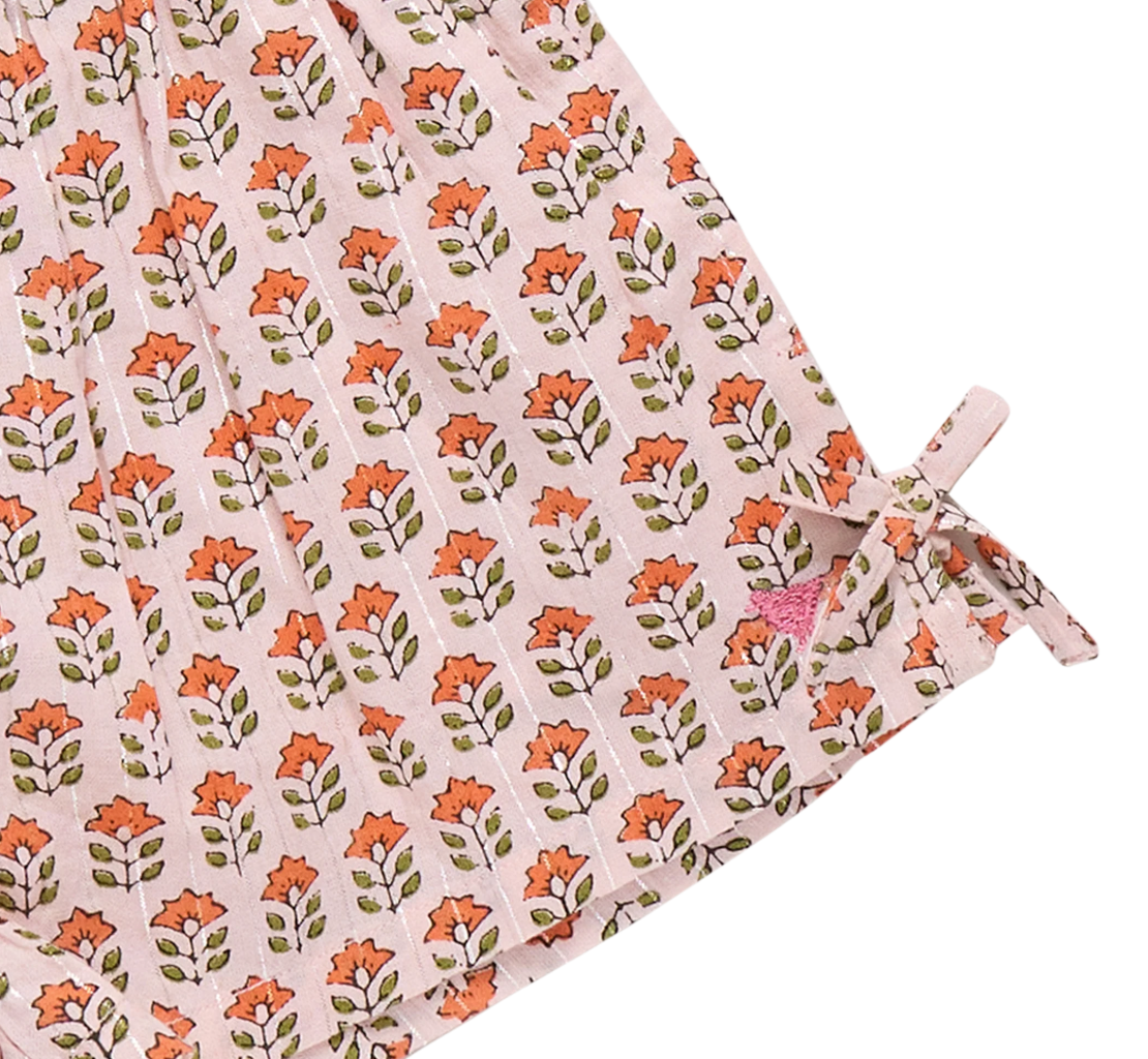 Kamari Top + Jules Short Set- Pink Prairie Block