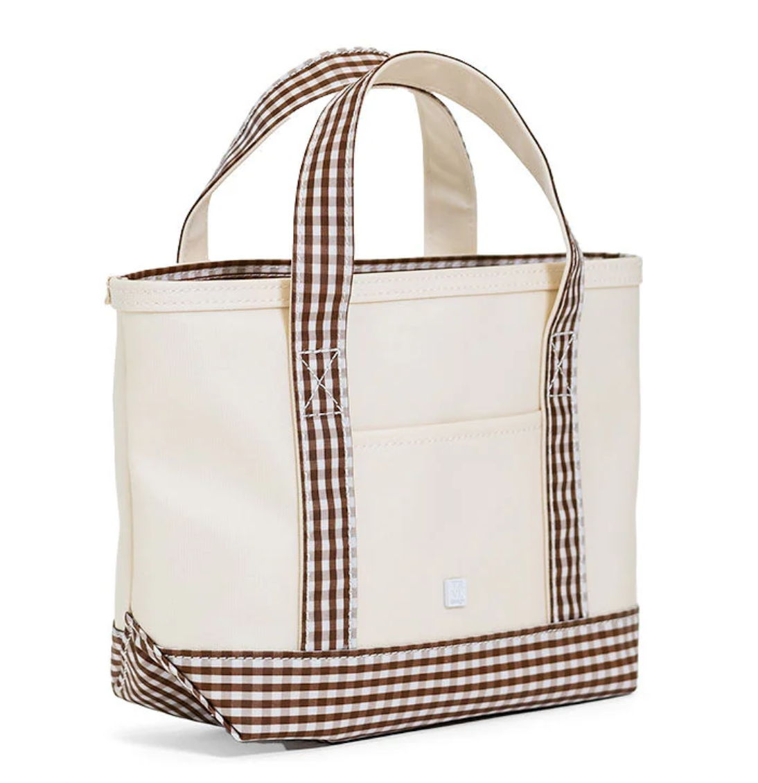 Mini Tote- Gingham Coco Trim