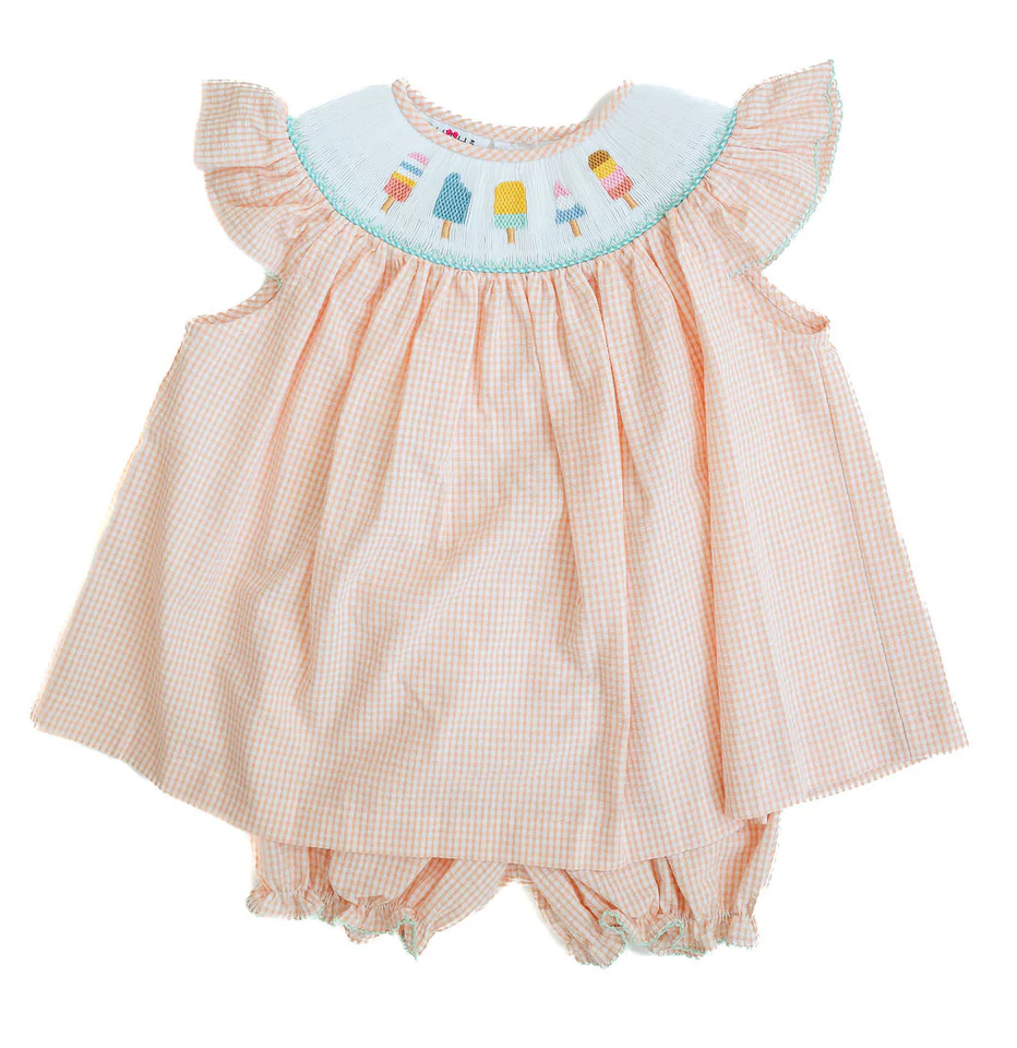 Popsicles Smocked Annabelle Bloomer Set