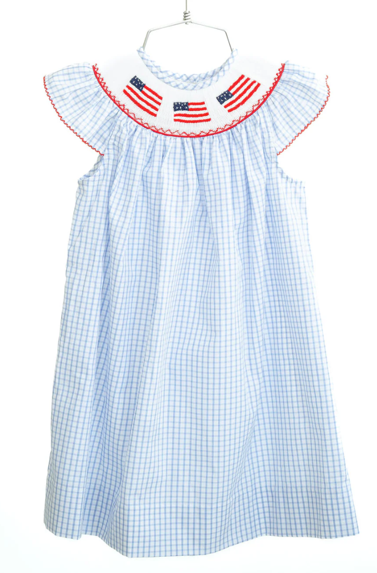 Flag Smocked Helen Dress