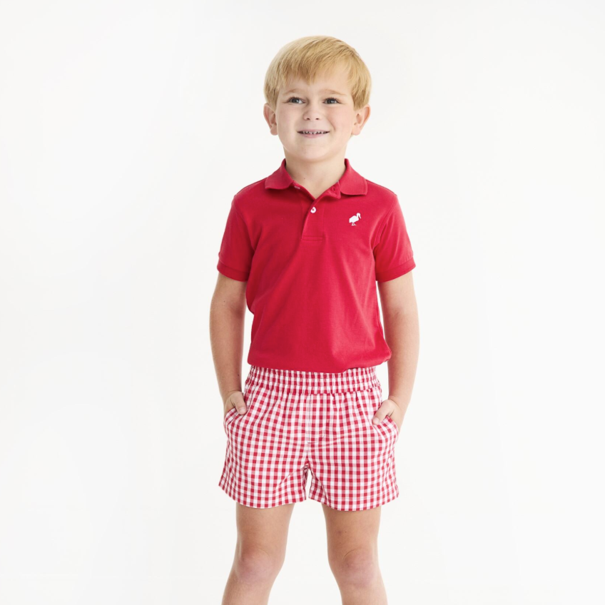 Sheffield Shorts- Richmond Red Gingham
