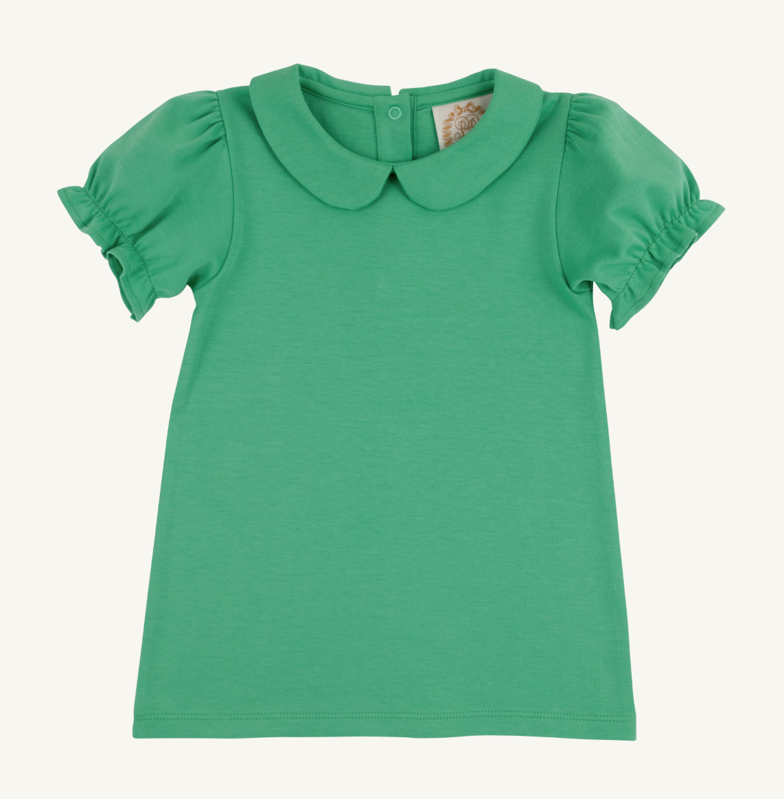 Maude's Peter Pan Collar Shirt- Gibson Island Green