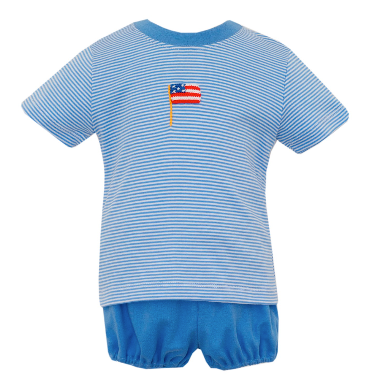 Flags Knit Stripe T-Shirt Set