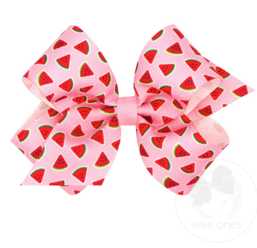 Sweet Treats Print Grosgrain Hair Bow