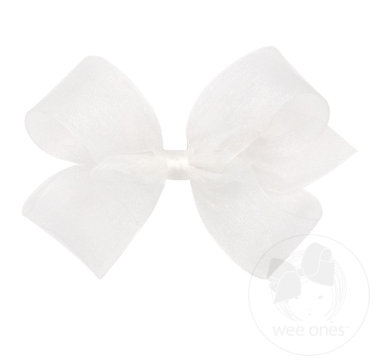 Medium Classic Organza Hair Bow