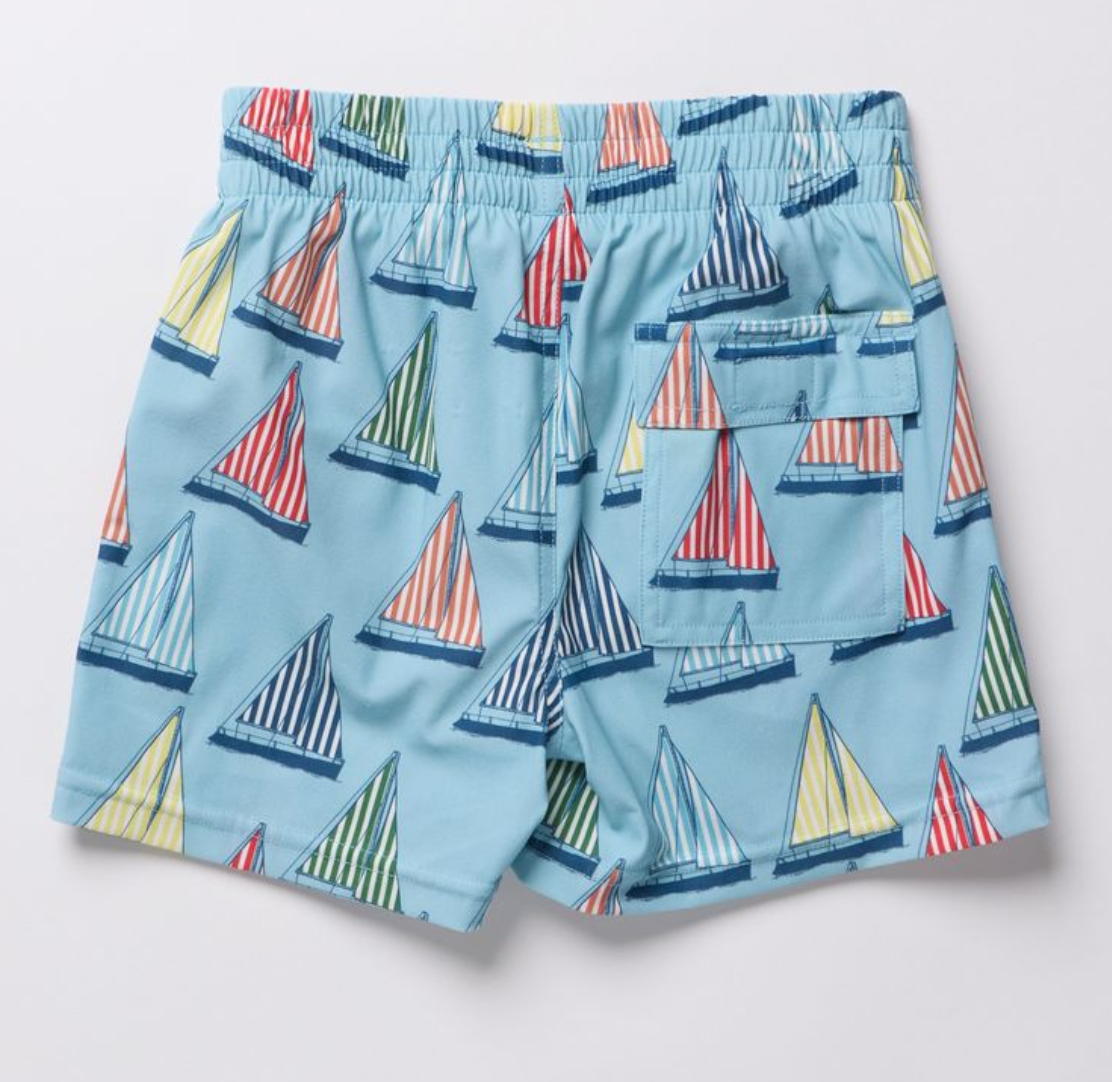 Boys Swim Trunk- Blue Regatta