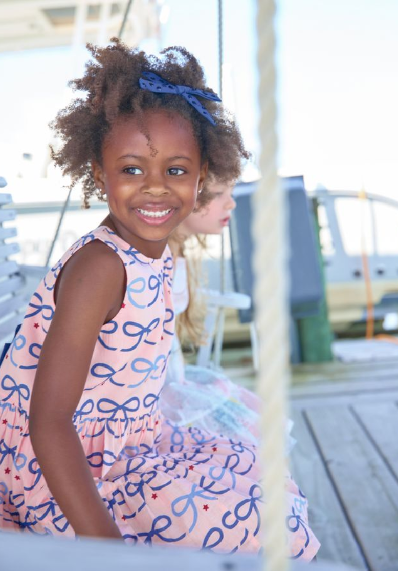 Eloise Dress- Pink Bows