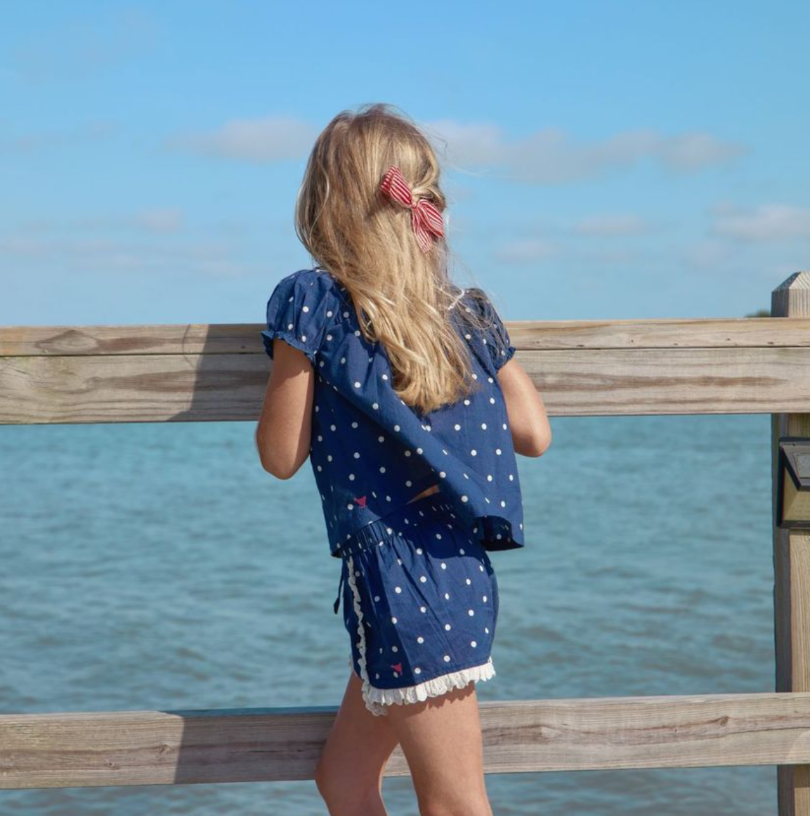 Millie 2PC Set- Navy Dot