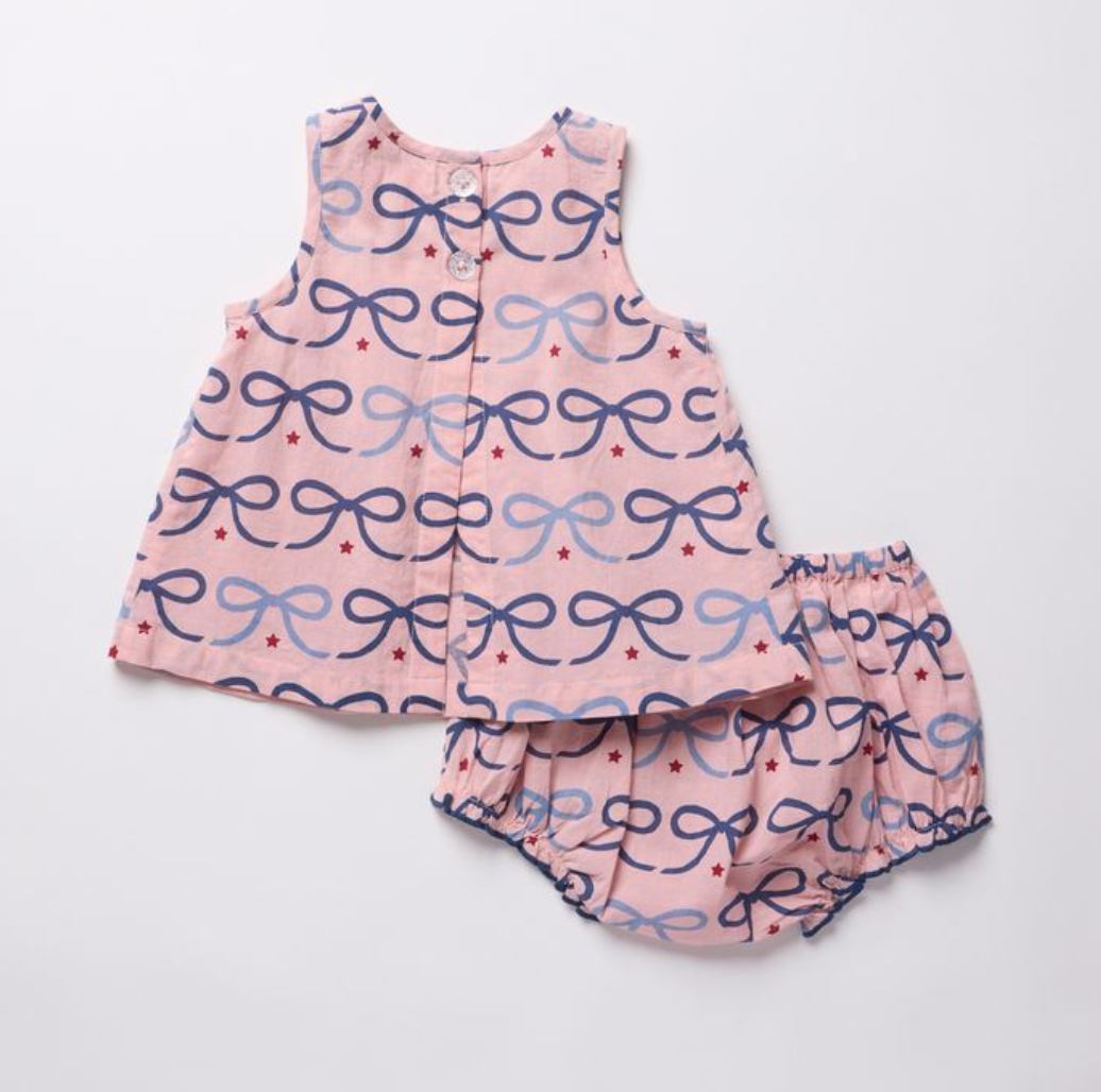 Jaipur 2-PC Set- Pink Bows