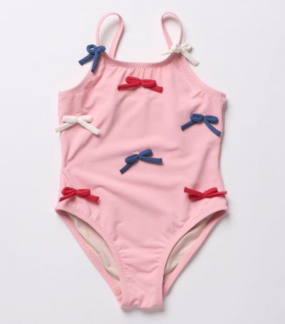 Girls Lottie Suit- Pink Bows