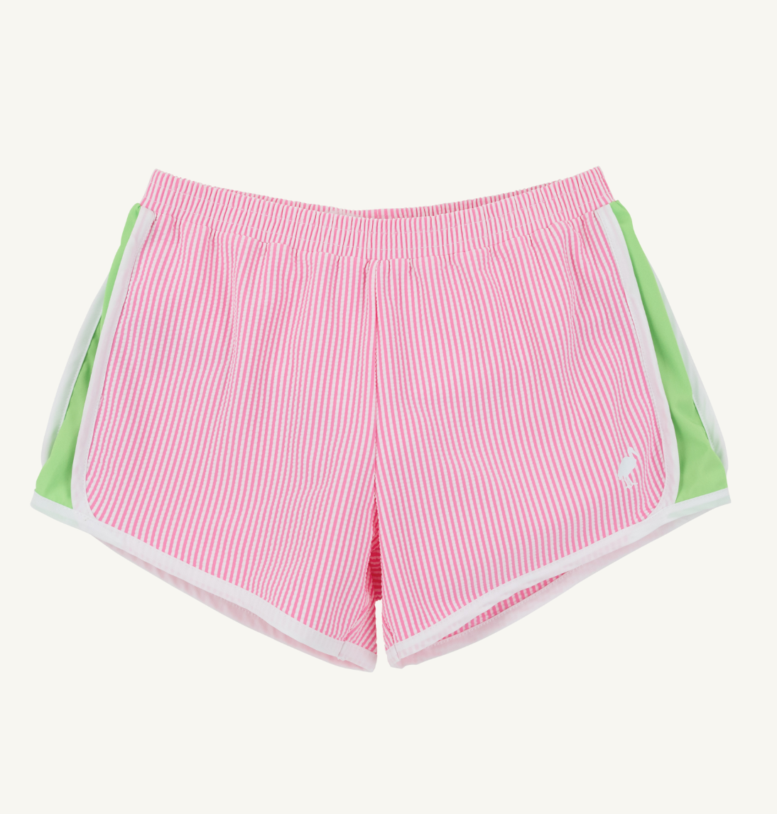 Prepletic Shimmy Shake Shorts- Hamptons Hot Pink Seersucker