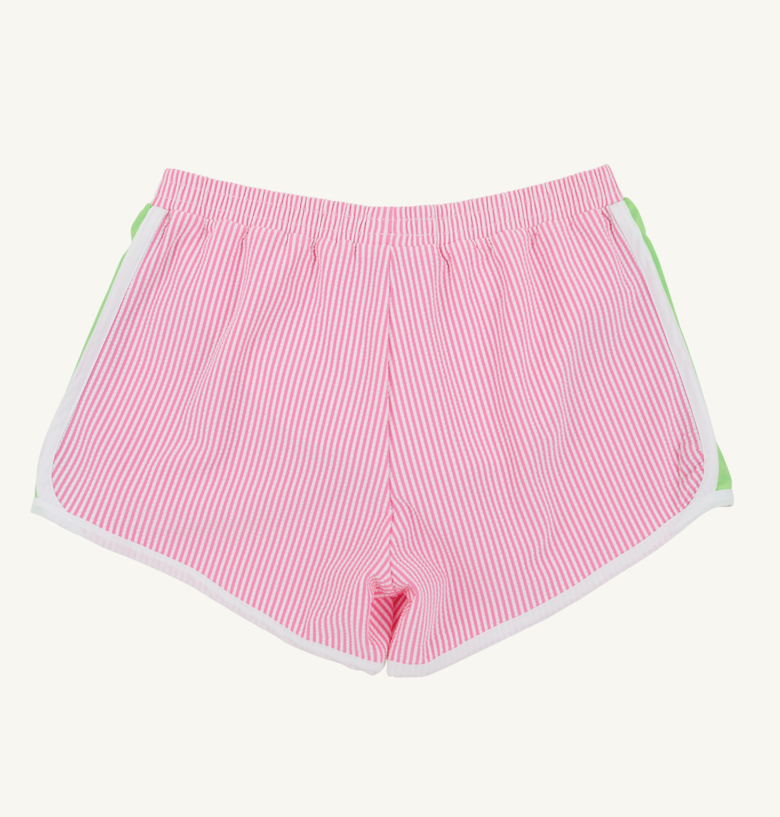 Prepletic Shimmy Shake Shorts- Hamptons Hot Pink Seersucker