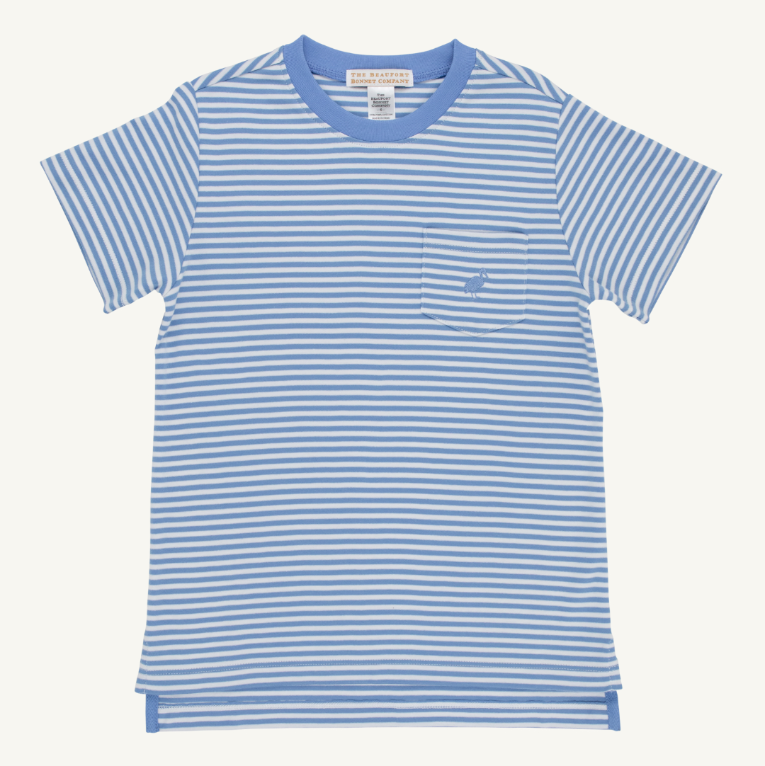 Carter Crewneck- Sunrise Blvd Blue Stripe