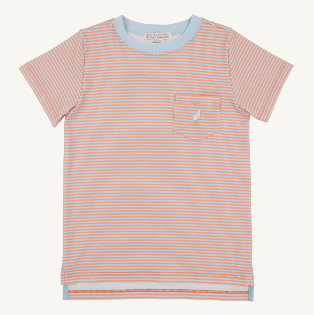 Carter Crewneck- Seashore Sherbet Buckhead Blue Stripe