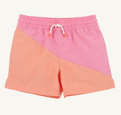Country Club Colorblock Trunk- Hamptons Hot Pink/ Seashore Sherbet