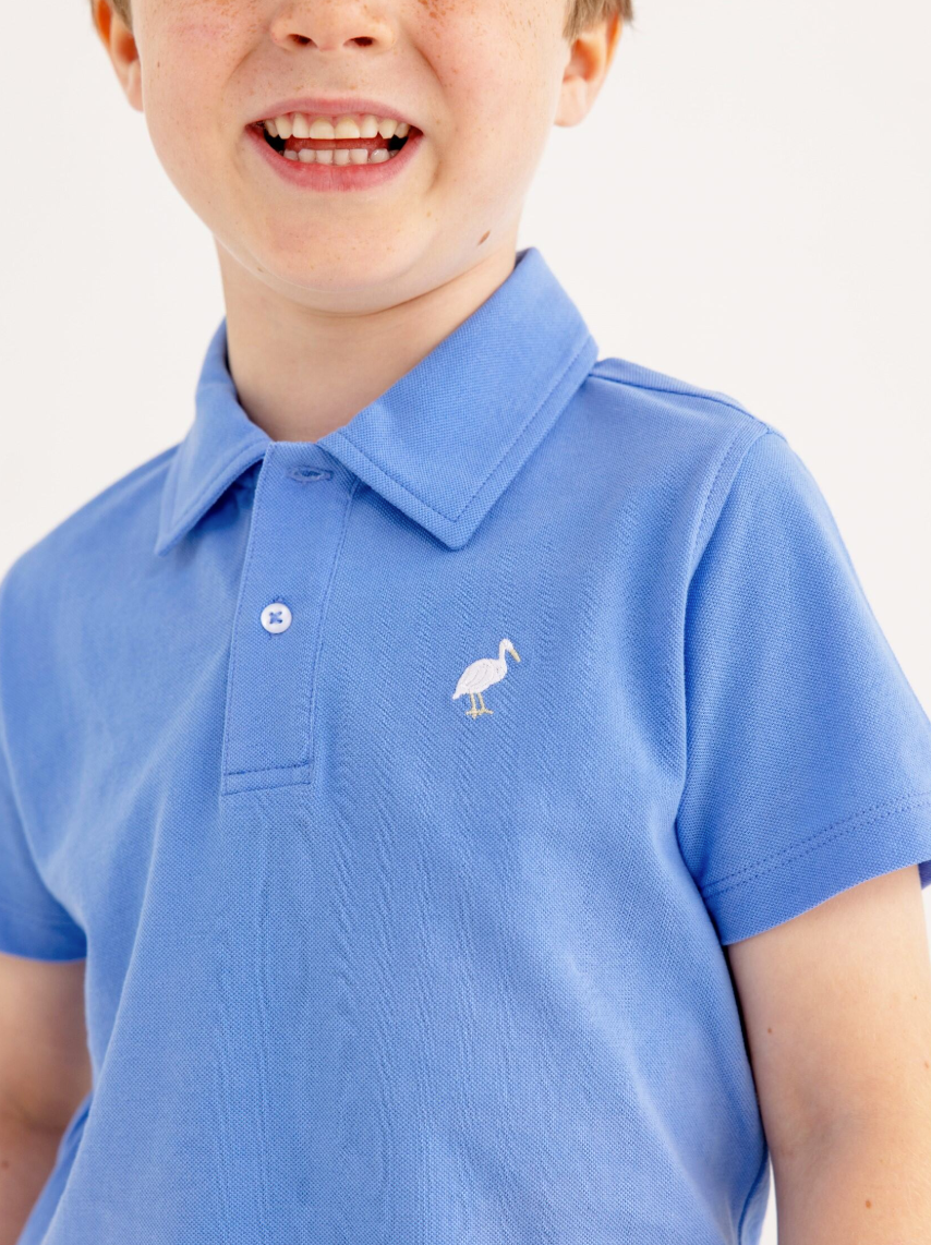 Prim & Proper Beach Polo- Sunrise Blvd. Blue