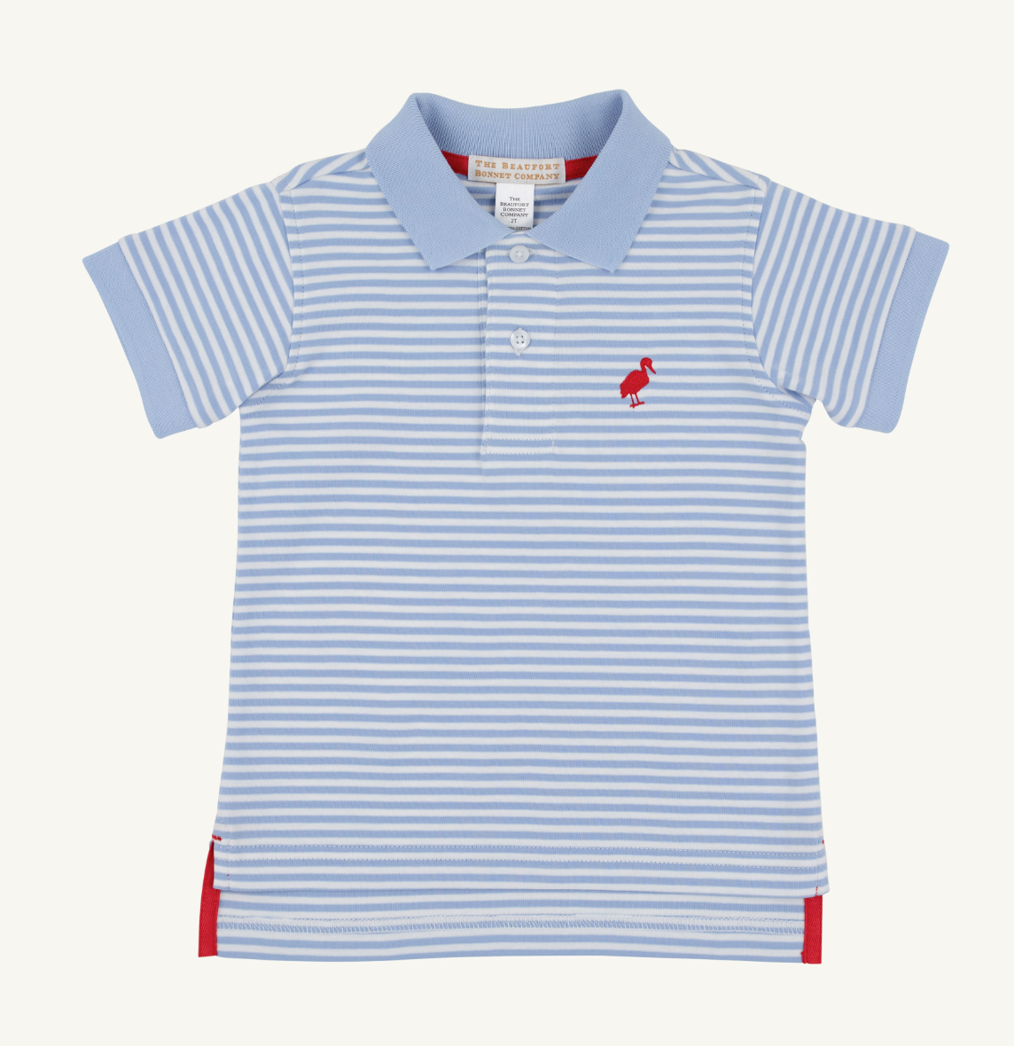 Prim and Proper Polo- Beale Street Blue Stripe