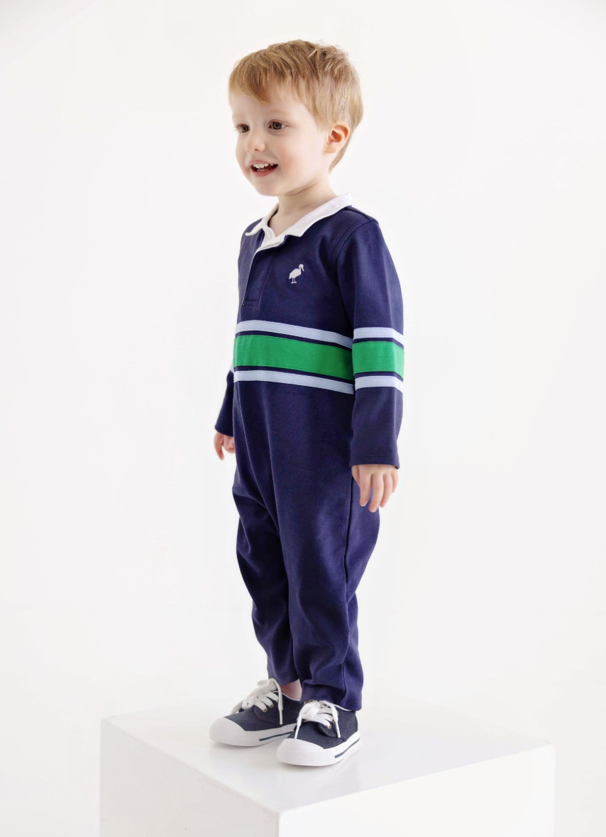Sir Proper's Rugby Romper- Nantucket