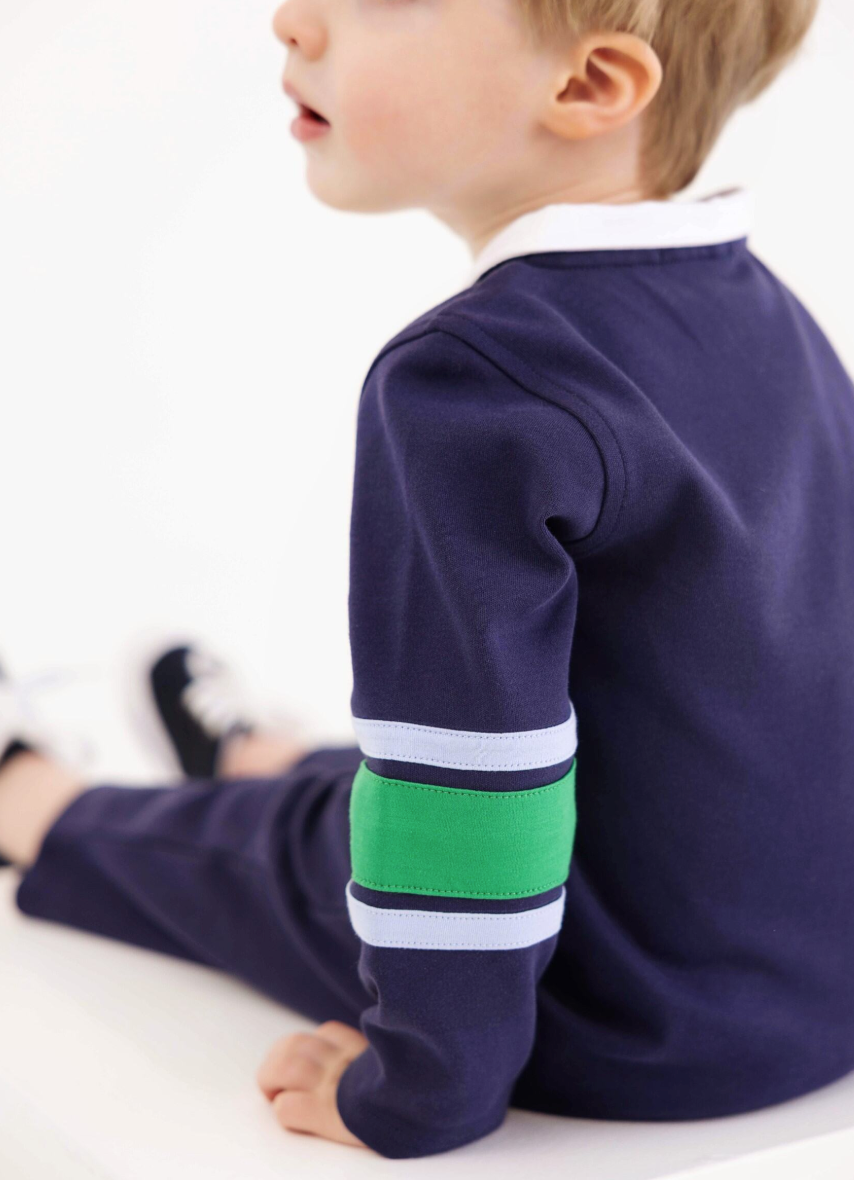 Sir Proper's Rugby Romper- Nantucket