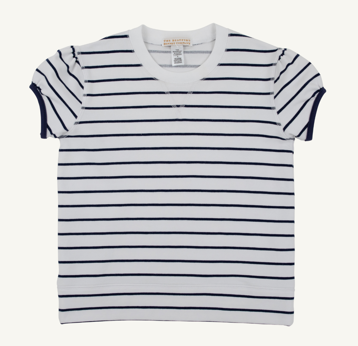 Cassidy Comfy Crewneck- Nantucket Navy Stripe