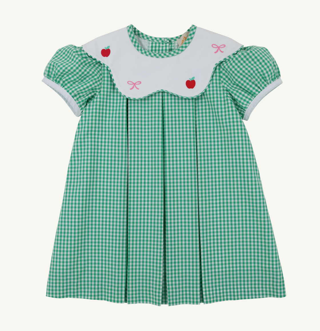 Frenchy Frock- Gibson Island Green Mini Gingham