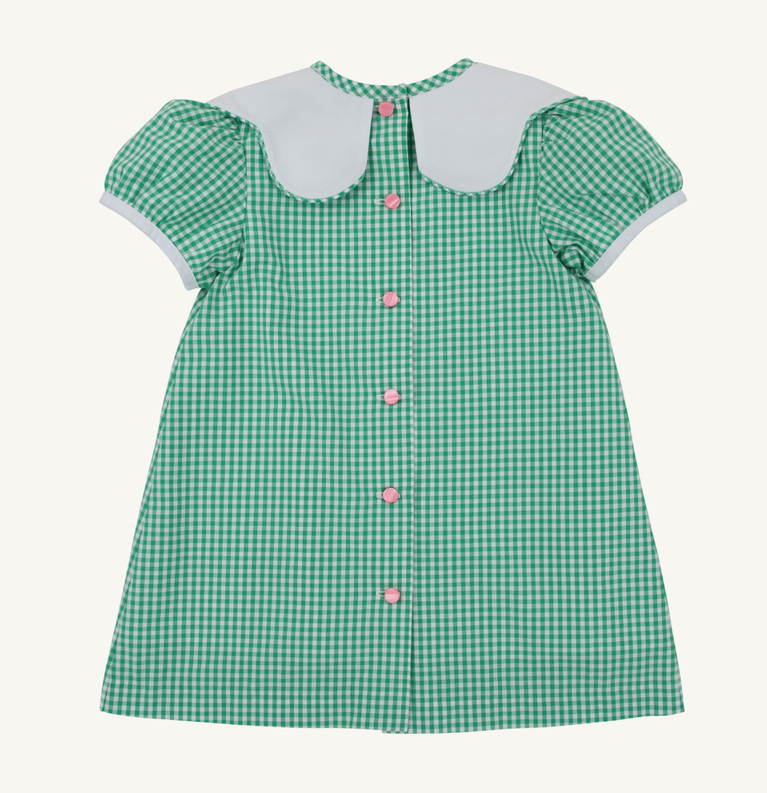Frenchy Frock- Gibson Island Green Mini Gingham