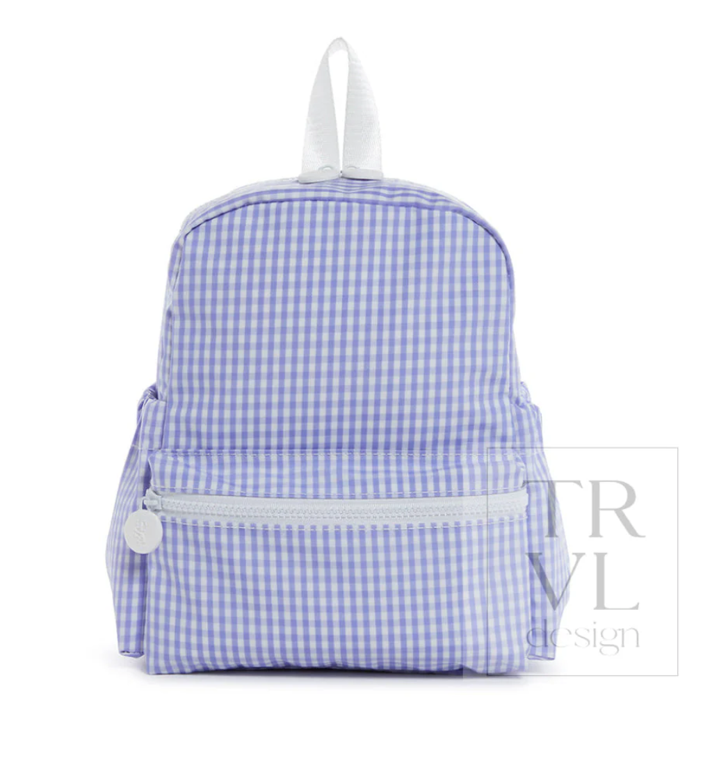 Lilac Gingham Mini Backpacker