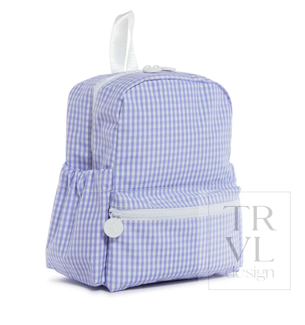 Lilac Gingham Mini Backpacker