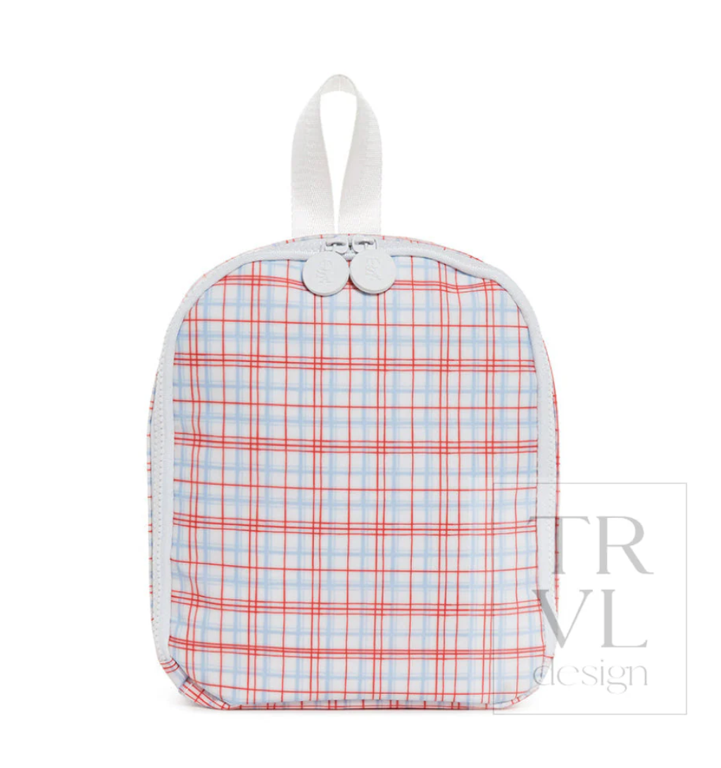 Bring It Lunch Bag- Classic Red Plaid