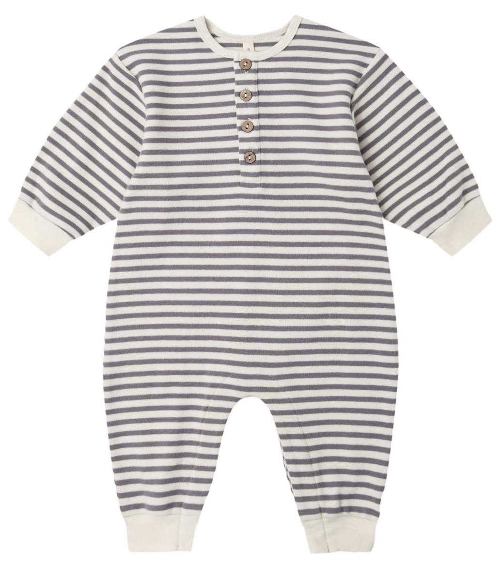 Relaxed Jumpsuit- Slate Stripe