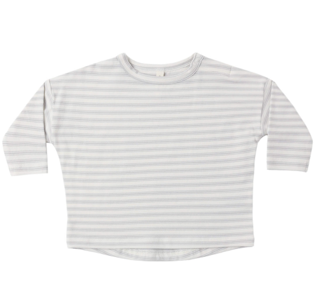 Long Sleeve Tee + Pant Set- Cloud Stripe