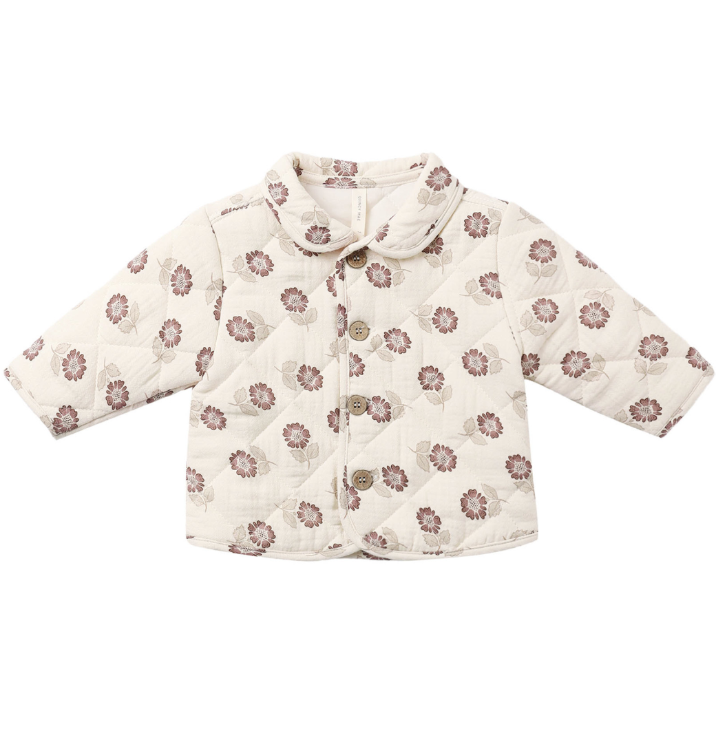Quilted Jacket Fall Floral