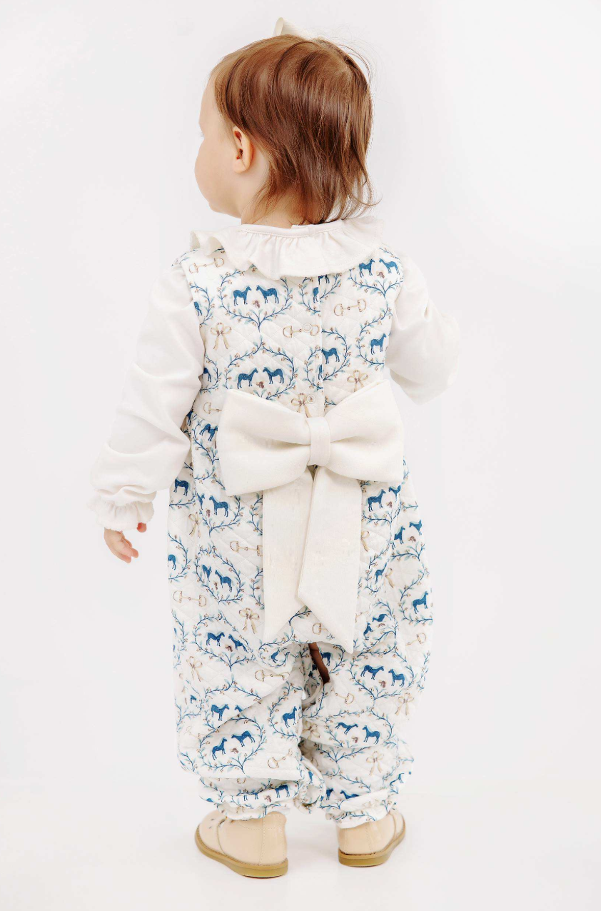 Sleeveless Rebecca Romper- Horse Bits and Bows