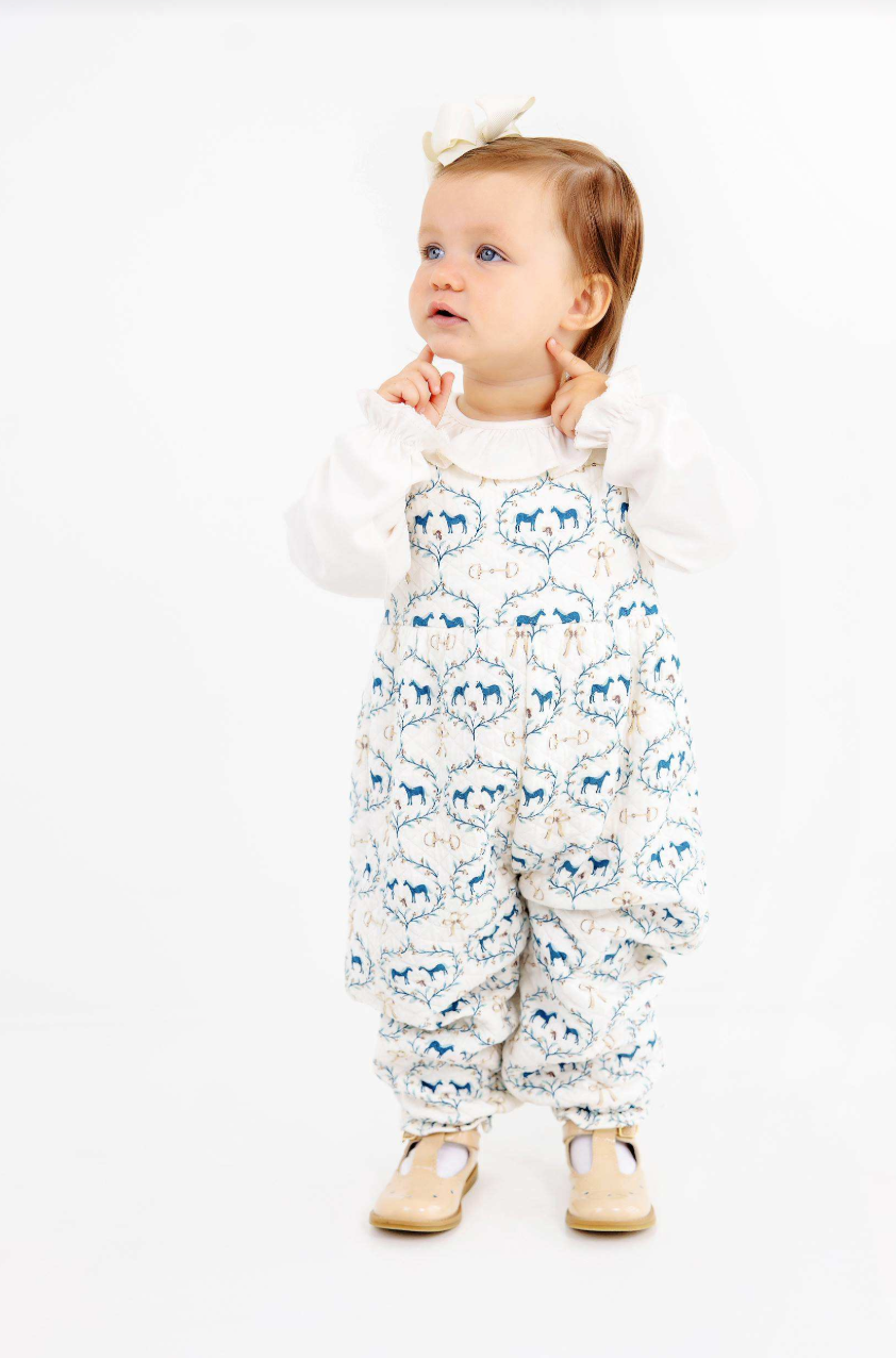 Sleeveless Rebecca Romper- Horse Bits and Bows