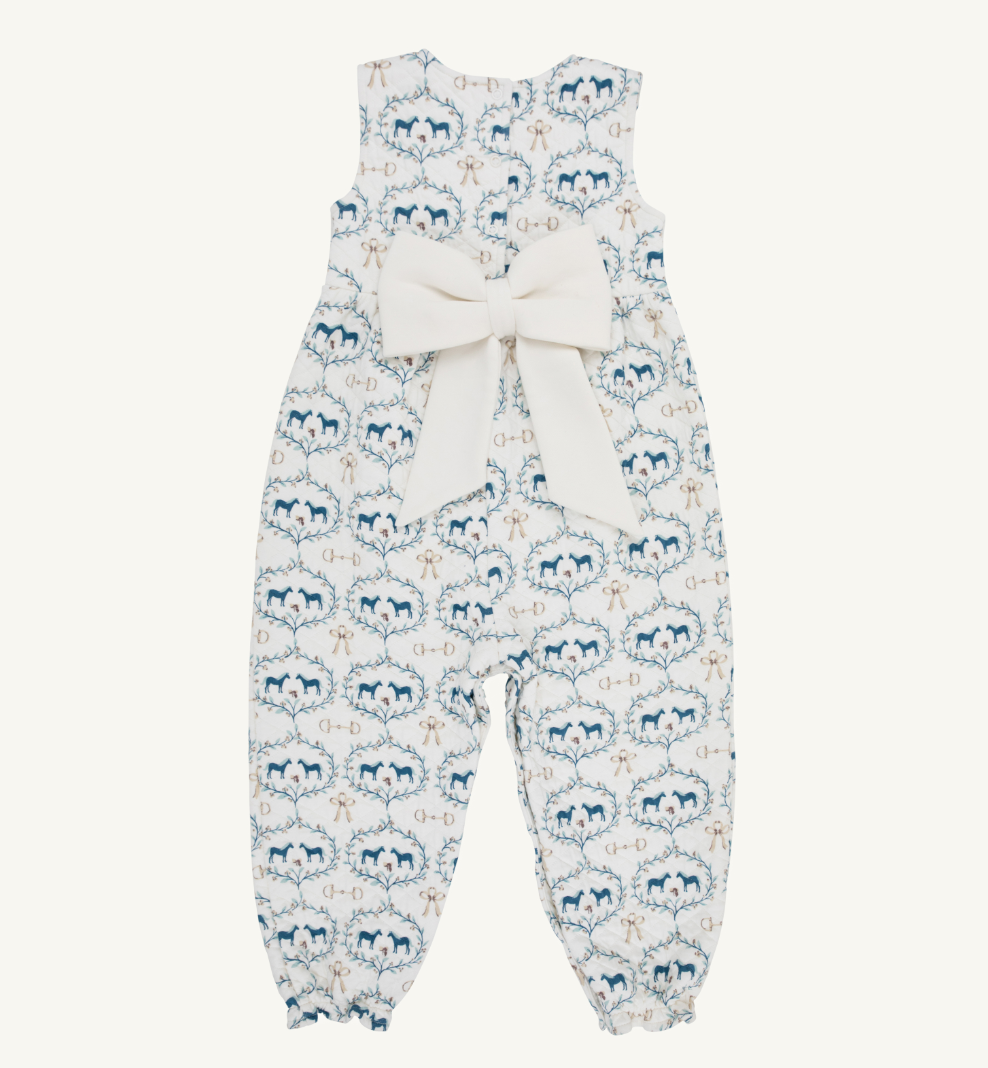 Sleeveless Rebecca Romper- Horse Bits and Bows