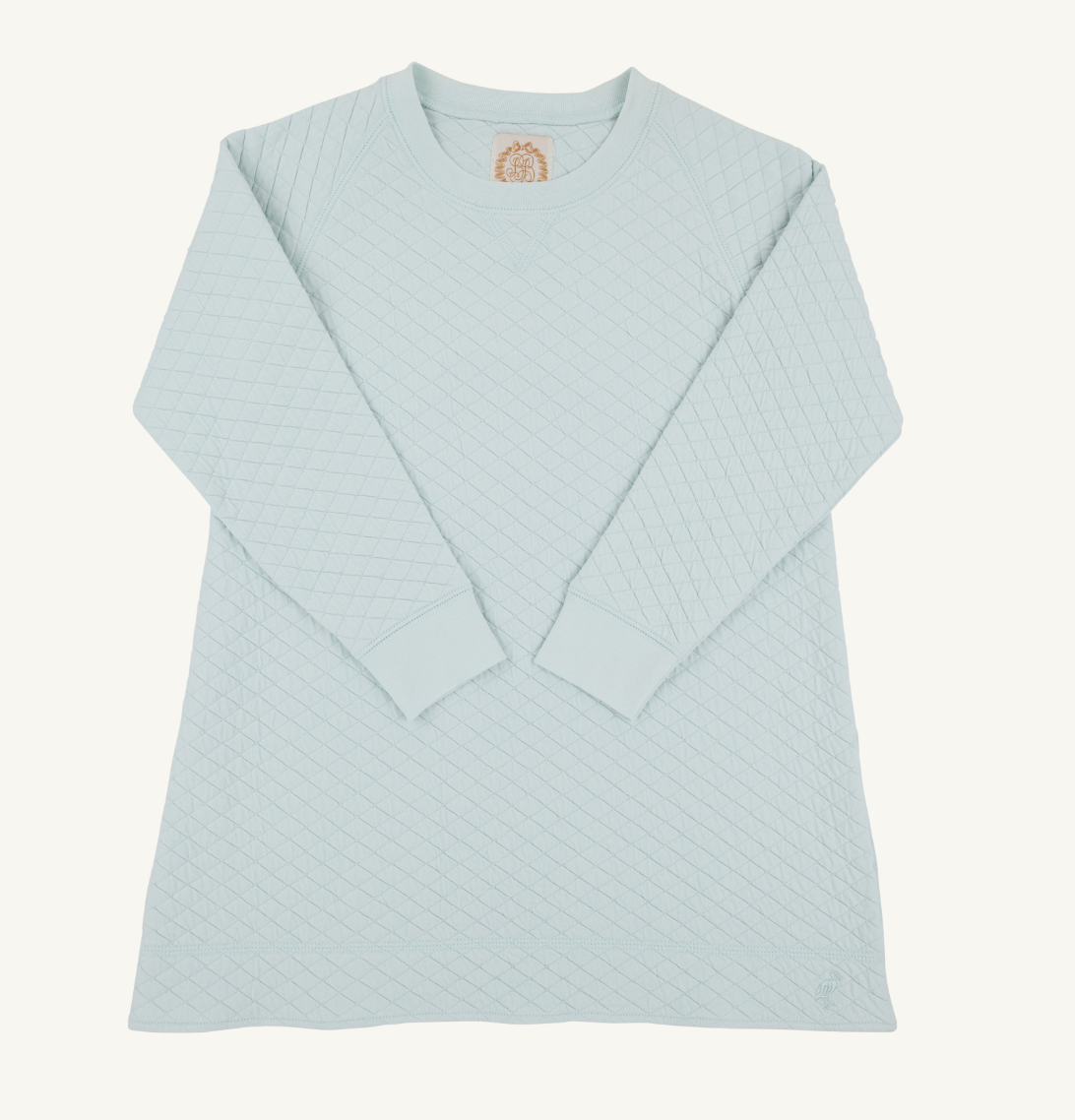 Cassidy Comfy Crewneck Dress- Old Greenwich Green