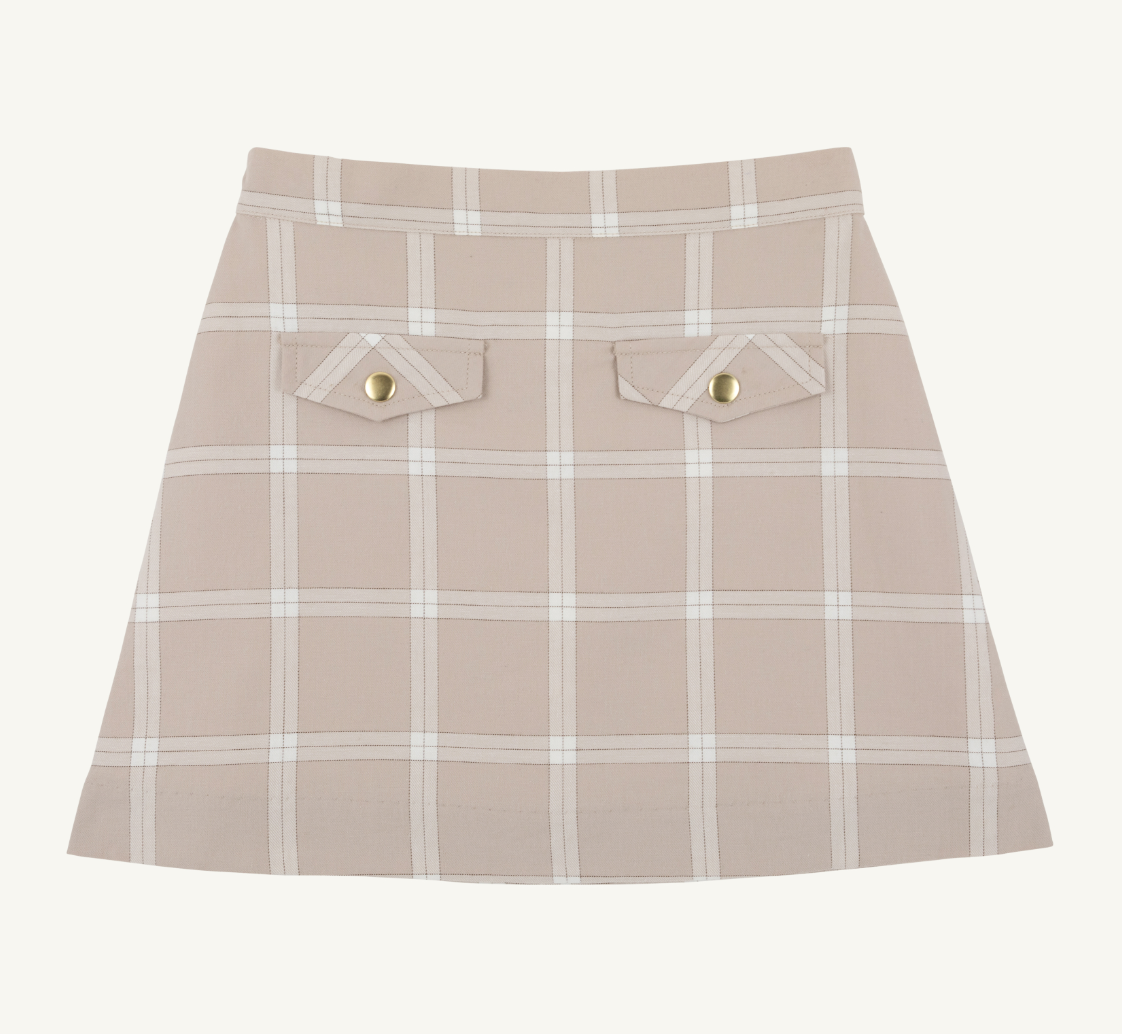 Perrin Pocket Skirt- Thompson Park Plaid